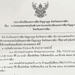 ประกาศโรงเรียนนครราชสีมาปัญญานุกูล  จังหวัดนครราชสีมา เรื่อง การขายทอดตลาดครุภัณฑ์ยานพาหนะของโรงเรียนนครราชสีมาปัญญานุกูล จังหวัดนครราชสีมา