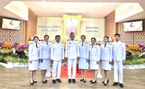 วันที่ 6 เมษายน 2568 นายสุพัฒน์ ศรีแก้ว รองผู้อำนวยการโรงเรียน  เข้าร่วมงานถวายราชสักการะเนื่องใน “วันพระบาทสมเด็จพระพุทธยอดฟ้าจุฬาโลกมหาราช และวันที่ระลึกมหาจักรีบรมราชวงศ์”